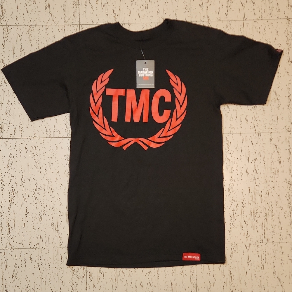 The Marathon Clothing Black & Red Nipsey Hussle Big Logo T-Shirt Vintage